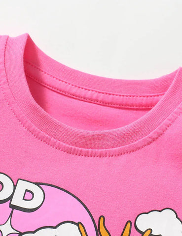 Rainbow Good Day Bedrucktes T-Shirt-Set