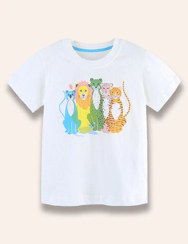 Wild Animal Printed T-Shirt