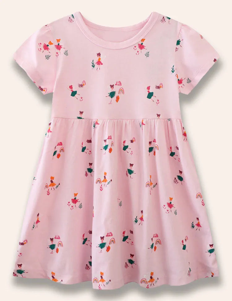 Rainbow Fairy Vollflächig Bedrucktes Kleid