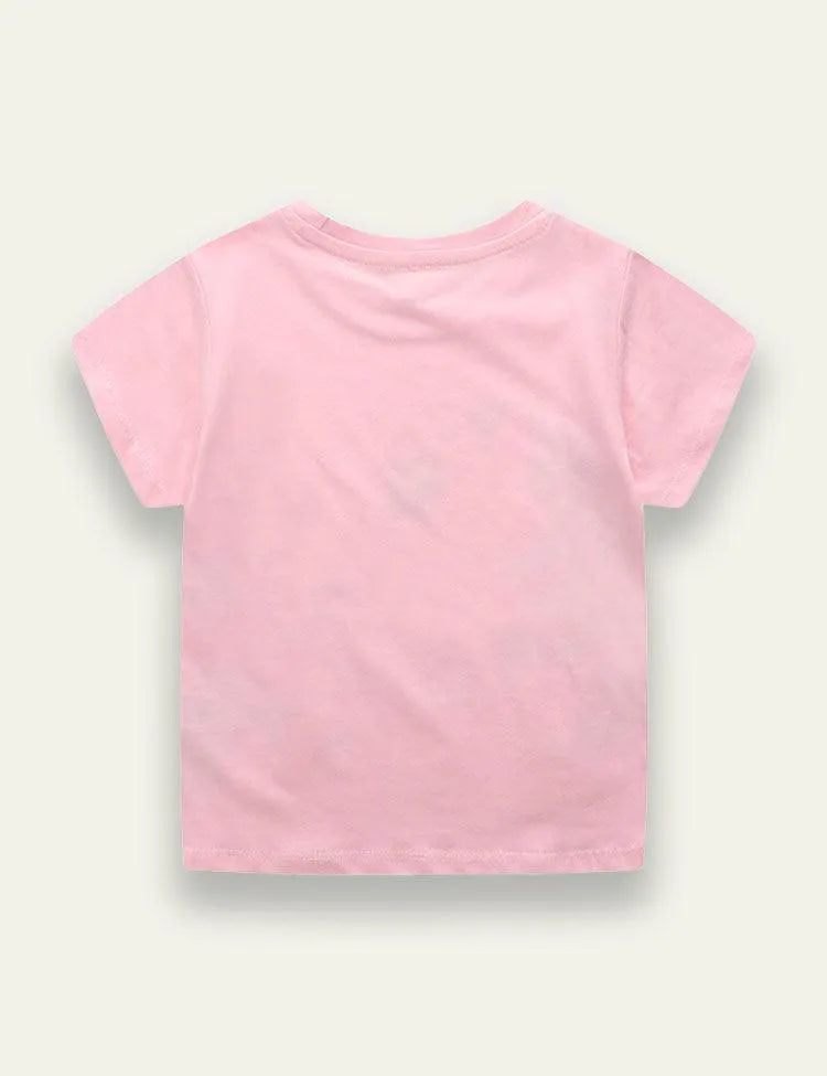 Unicorn Printed Crewneck T-shirt - Mini Taylor