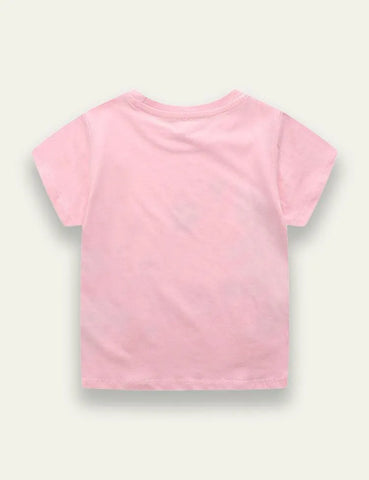 Unicorn Printed Crewneck T-shirt - Mini Taylor