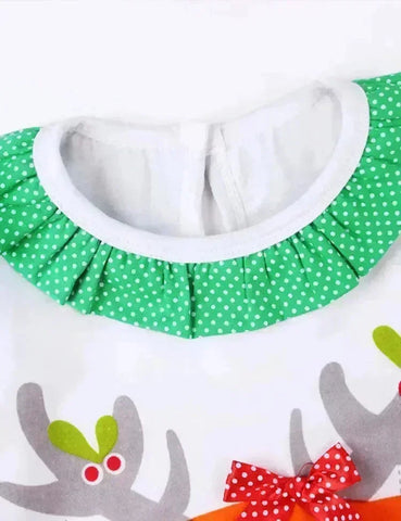 Niedliches Weihnachts-Set mit Rentier-Aufdruck