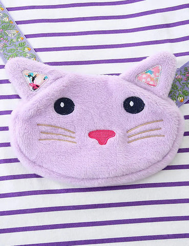 Kleid Mit Cartoon-Kätzchen-Tasche