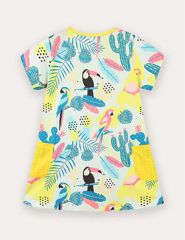Parrot Print Dress