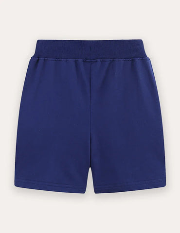 Parrot Embroidered Cotton Shorts