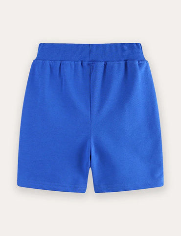 Shorts mit besticktem Cartoon-Löwen