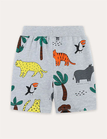 Animal Print Shorts