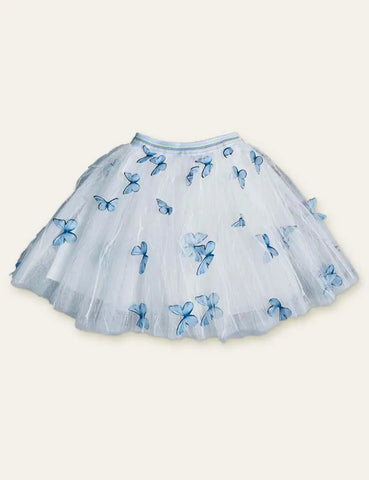 3D Butterfly Mesh Skirt - Mini Taylor