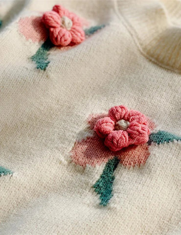 3D Flower Sweater - Mini Taylor