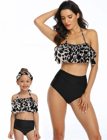 High Waist Ruffled Family Matching Swim Suit - Mini Taylor