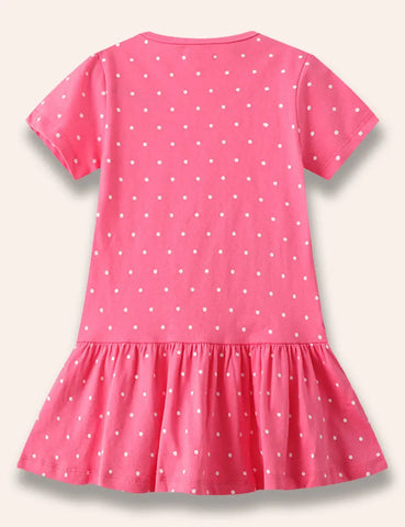 Kleid Mit Bauernhoftier-Applikation