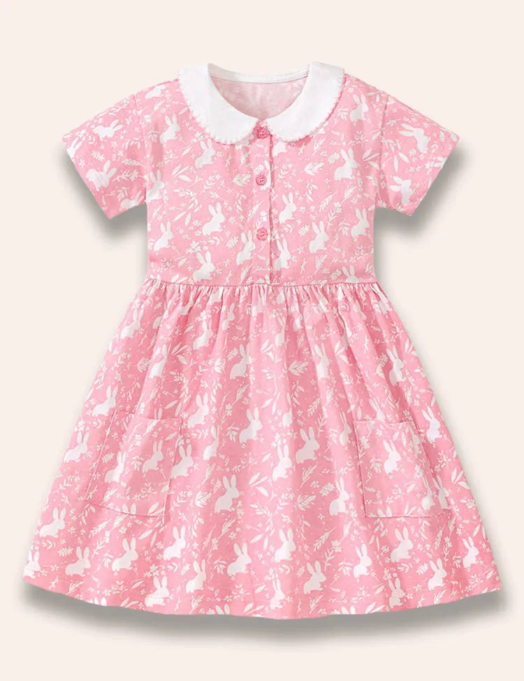 Bunny-Kleid mit Allover-Print