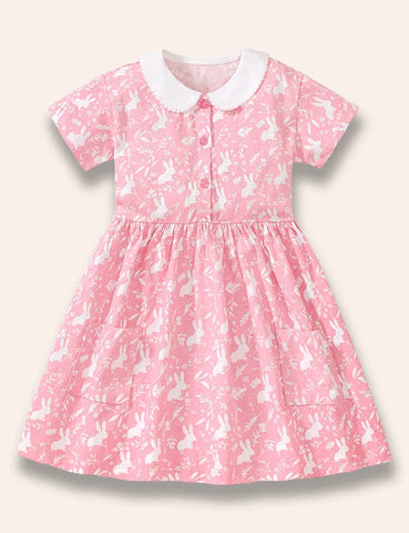 Bunny-Kleid mit Allover-Print