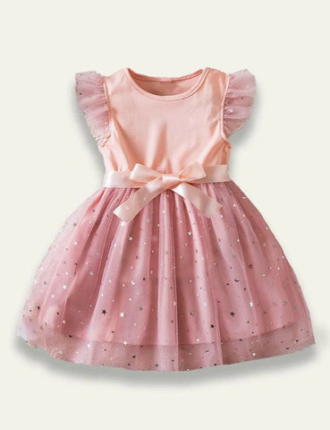 Starry Sky Gradient Mesh Dress - Mini Taylor