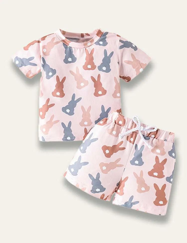 Easter Bunny Printed Suit - Mini Taylor
