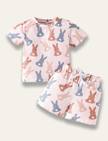Easter Bunny Printed Suit - Mini Taylor