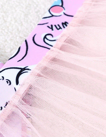 Ice Cream Printed Swimsuit Set