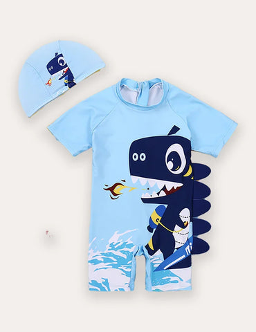 Cartoon Print One-piece Swimsuit