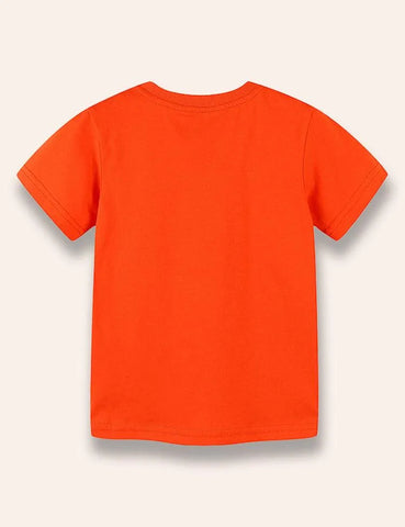 Driving Tiger Printed T-Shirt - Mini berni