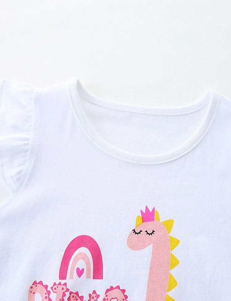 Cartoon Dinosaur Printed Set - Mini Taylor