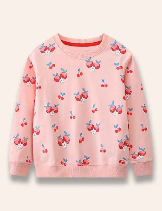 Cherry Dotted Sweatshirt - Mini Taylor