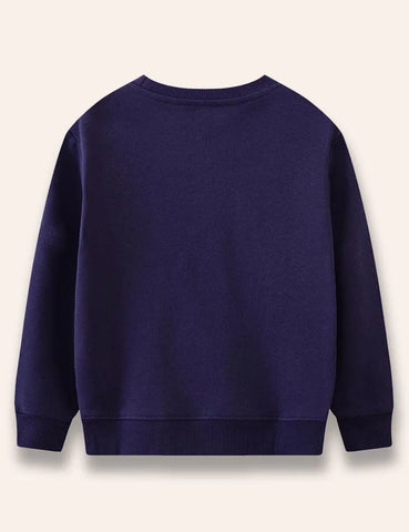 Rainbow Jet Appliqué Sweatshirt - Mini Taylor