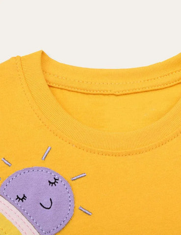 Unicorn Appliqué T-shirt - Mini Taylor