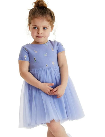 Unicorn Print Tulle Dress - Mini Taylor