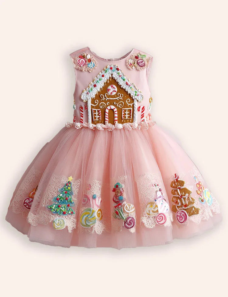 Offerte di liquidazione - Abito in tulle ricamato Casa di marzapane