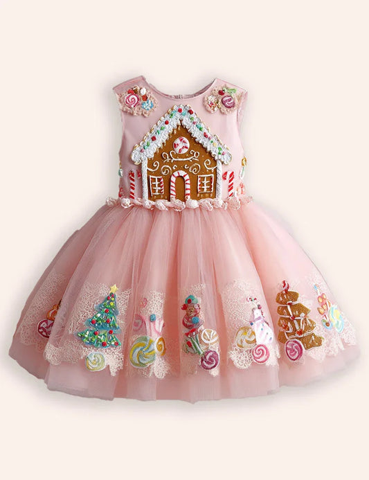 Offerte di liquidazione - Abito in tulle ricamato Casa di marzapane