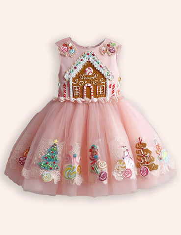 Offerte di liquidazione - Abito in tulle ricamato Casa di marzapane