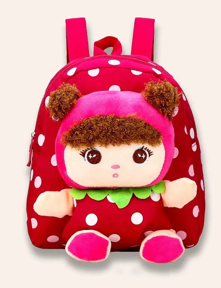 Erdbeer-Puppenrucksack