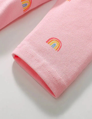 Polokleid mit Regenbogenpunkten