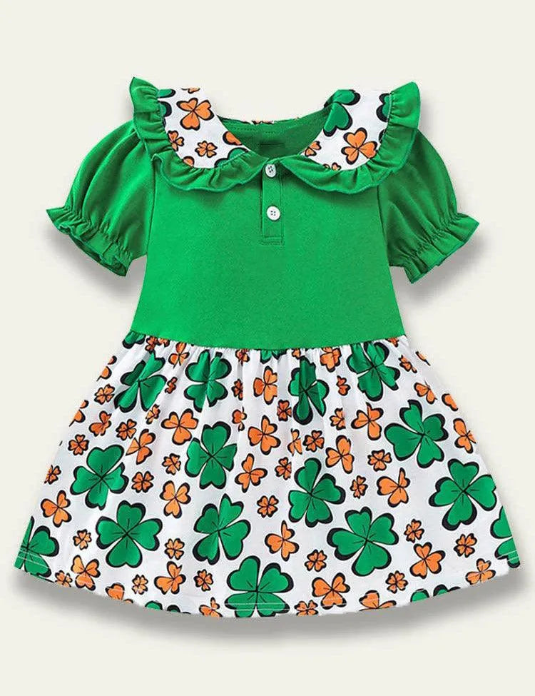 St. Patrick's Day Clover Print Dress - Mini Taylor