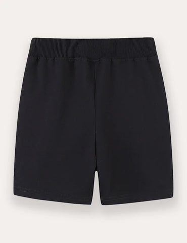 Colorful Cartoon Airplane Applique Shorts