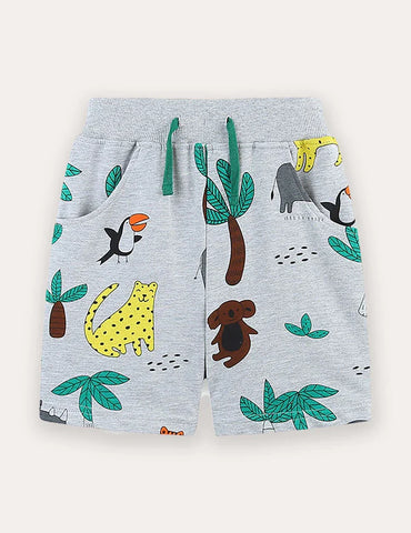 Animal Print Shorts