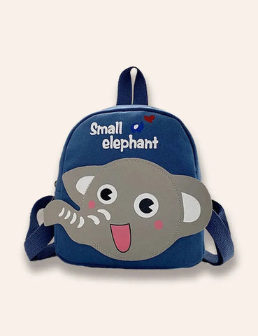 Kleiner Canvas-Rucksack mit Elefantenmotiv