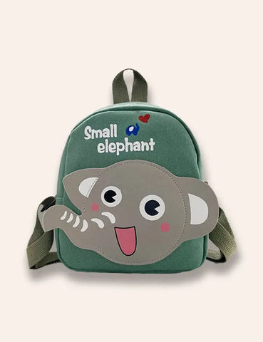Kleiner Canvas-Rucksack mit Elefantenmotiv