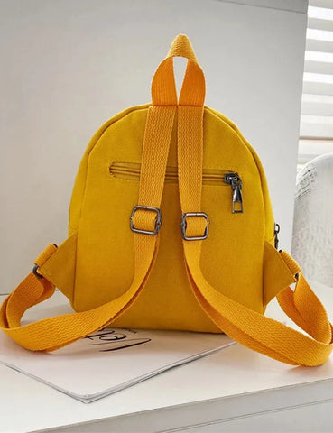 Kleiner Canvas-Rucksack mit Elefantenmotiv