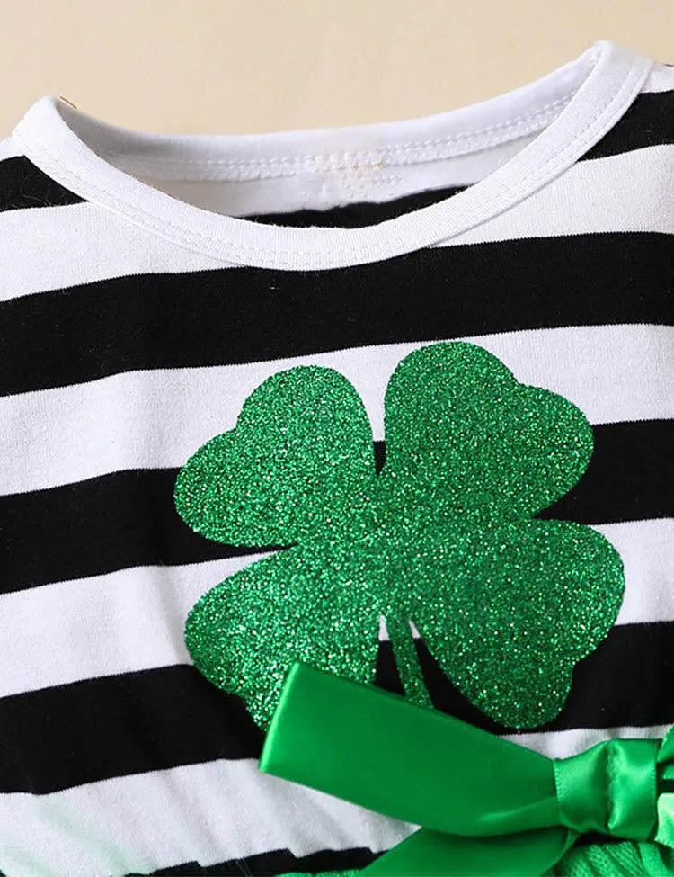 St. Patrick's Day Clover Tulle Dress - Mini Taylor
