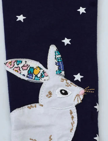 Rabbit Moon Applikation Sternen-Leggings