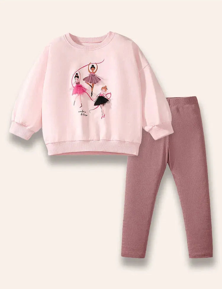 Sweatshirt-Set Für Ballettmädchen