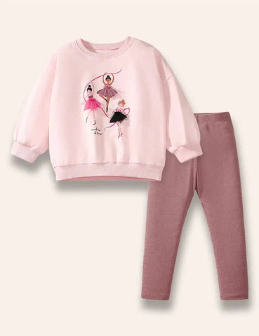 Sweatshirt-Set Für Ballettmädchen
