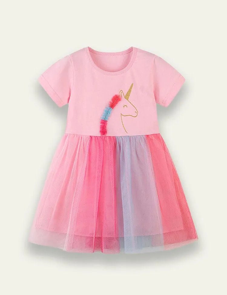 Unicorn Printed Gauze Dress - Mini Taylor