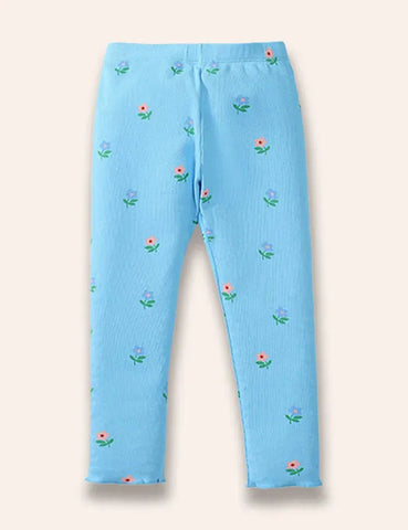 Pedal Power Sweatshirt-Set mit Blumenstickerei