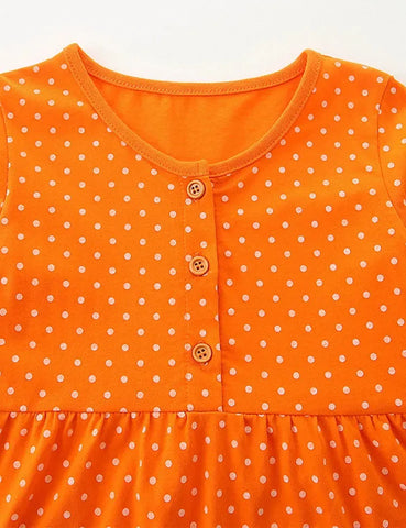 Country Life Kleid Mit LKW-Applikation, Gepunktet