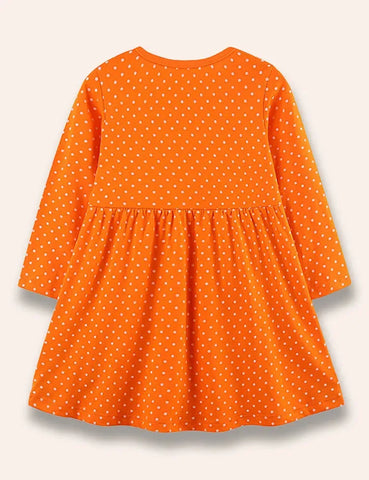 Country Life Kleid Mit LKW-Applikation, Gepunktet