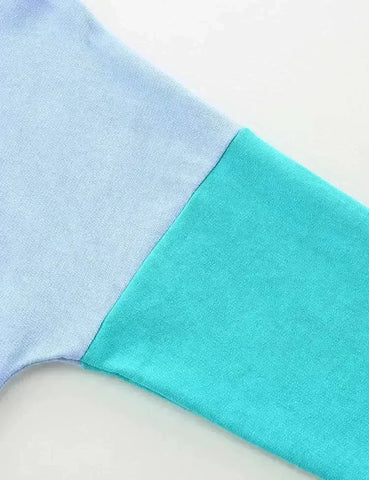 Colorblock-Sweatshirt Mit Marienkäfer-Applikation