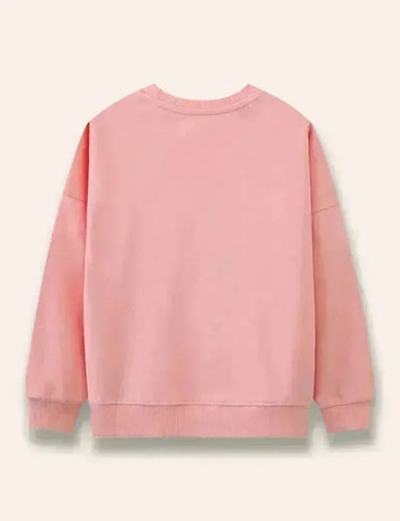 Sweatshirt mit Einhorn-Applikation