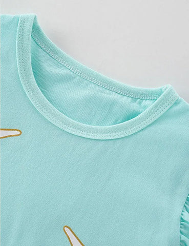 Unicorn Round Neck Printed T-shirt - Mini Taylor